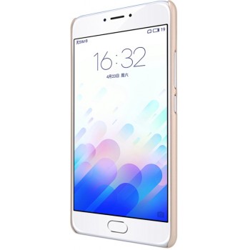 Meizu M3 Note deklas auksinis "Nillkin" Frosted Shield + plėvelė